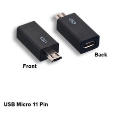 Kentek USB 2.0 Micro B Female to Micro 11 Pin Male Adapter for Samsung Galaxy