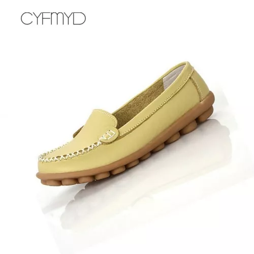 Women's Genuine Leather Casual Shoes Flat Loafers Non-slip loafers size 4.5 - 12 - Picture 42 of 60