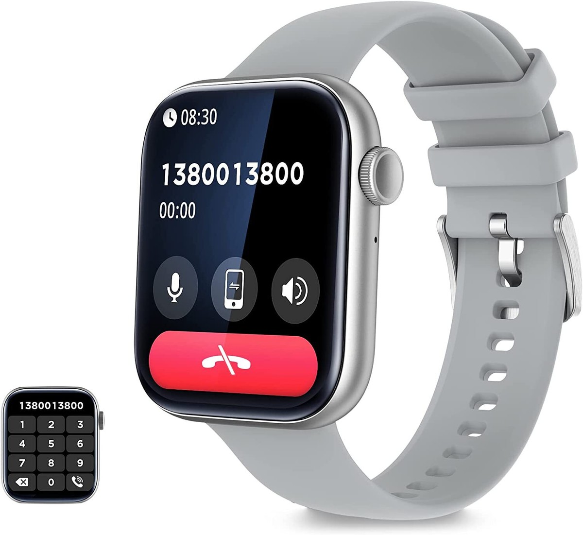 Smartwatch met Bluetooth Bellen, 1,85 AMOLED Smartwatch Herren, 3ATM