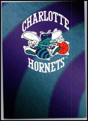1994-95 NBA Hoops #393 Charlotte Hornets - Logo Card FREE SHIPPING