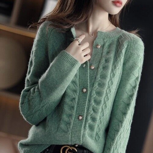 Cardigan for Women Winter Coat Korean Fashion Female Sweater Pullover Knit