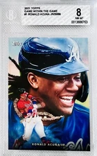 2021 Topps Game Within The Game Ronald Acuna Jr. #1 Paul Jennis BGS 8 NM-MT+