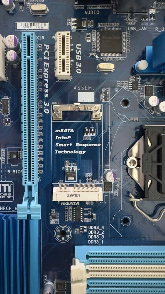 Combo Gigabyte GA-Z77 Motherboard / i7-3770 3rd Gen CPU / 128GB MSATA / 8GB RAM - Image 4 of 4