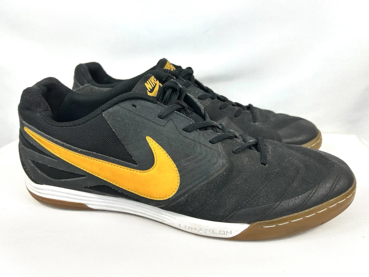 Nike Lunar Gato II IC Brasil World Cup Black Cyber Green Shoes Men\'s Sz 11.5 Nike Lunar Gato 2 Indoor Black/Total Crimson & Black/Hyper  main image 2