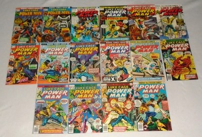 Luke Cage Power Man: 17,19,20,21,22,23,24,25,26,27,28,34,36,44,47 & 49 Job Lot