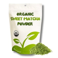 Organic Sweet Matcha Green Tea - Cafe Style Blend by Cherie Sweet Heart - 16o...