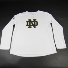 Notre Dame Fighting Irish Under Armour Long Sleeve Shirt Men's White Used