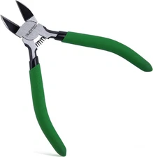5 Inch Ultra Sharp Wire Flush Cutters Heavy Duty 5, Green 