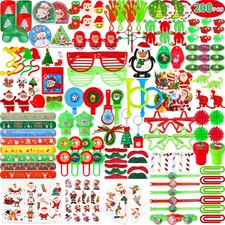 200Pcs Christmas Party Favors Assortment Toys for Kids Stocking Stuffers Birt...