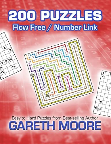 Flow Free / Number Link: 200 Puzzles - Moore, Gareth