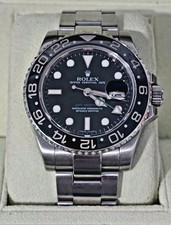 Rolex GMT-Master II 116710LN Silver Oyster Br...