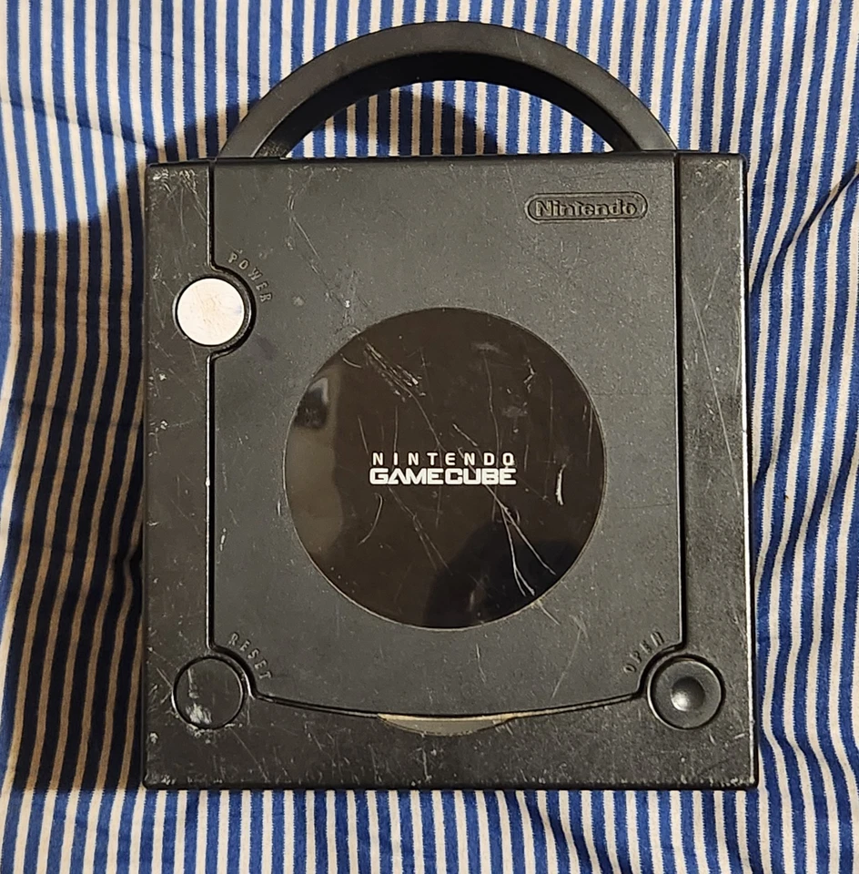 Lot of 2 Black Nintendo GameCube DOL-001 Consoles Only Untested - Image 2 of 4