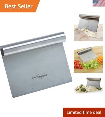 Stainless Steel Kitchen Scraper/Chopper - Ideal for Baking & Cooking