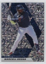 2021 Panini Mosaic Quick Pitch Silver Mosaic Prizm Marcell Ozuna #187 2t9