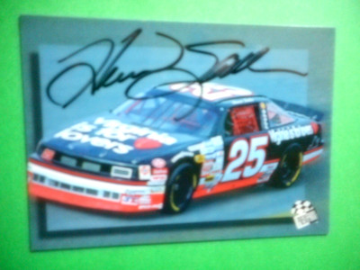 Hermie Sadler signed 1994 PP #25 VIRGINIA IS FOR LOVERS Chevy Nascar Card 72 COA