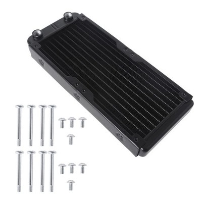Aluminum Radiator 10 Row Tubes Heat Exchanger Radiator for CPU Water Cool System