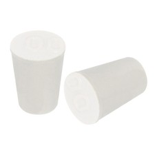 Tapered Shaped Solid Rubber Stoppers 11mm to 15mm, 14 Pcs Lab Rubber Plugs