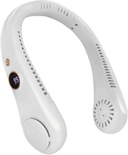 Jsdoin Portable Neck Fan, Neck Fans USB Rechargeable, 5 Speed Hanging Bladeless