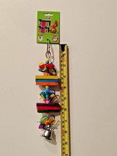 A E Cages Beads and Wood Blocks Bird Fun Colorful Toy 22.5 Cms HB01407 New