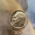 1977 US No Mint Mark Dime Coin Black Painted Arcade Jukebox Laundromat