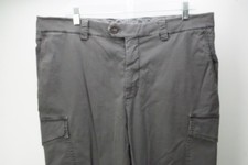 Brunello Cucinelli Leisure Fit Gray Cargo Pocket Cotton Blend Pants Sz 52 EU