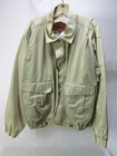 Vtg. Woolrich Men`s Large Bomber Jacket #4148 Light Olive Canvas 80s 90s