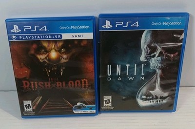 PS4 Game Bundle Of 2 Until Dawn Rush of Blood VR & Until Dawn