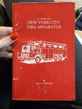 1990 NYC Fire Apparatus Guide Book FDNY Trucks Calderone Vintage Collector