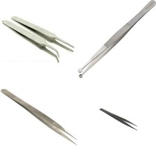 Jewelry Beading Tweezers Set, Diamond  Fine Tip Non-Magnetic Beading Tools