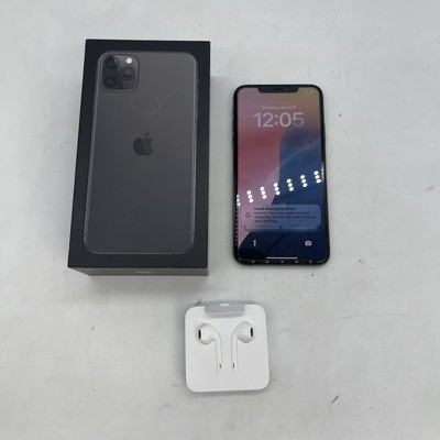 Apple iPhone 11 Pro Max 64GB   Matte Silver (Unlocked) OG Box Bundle WORKING