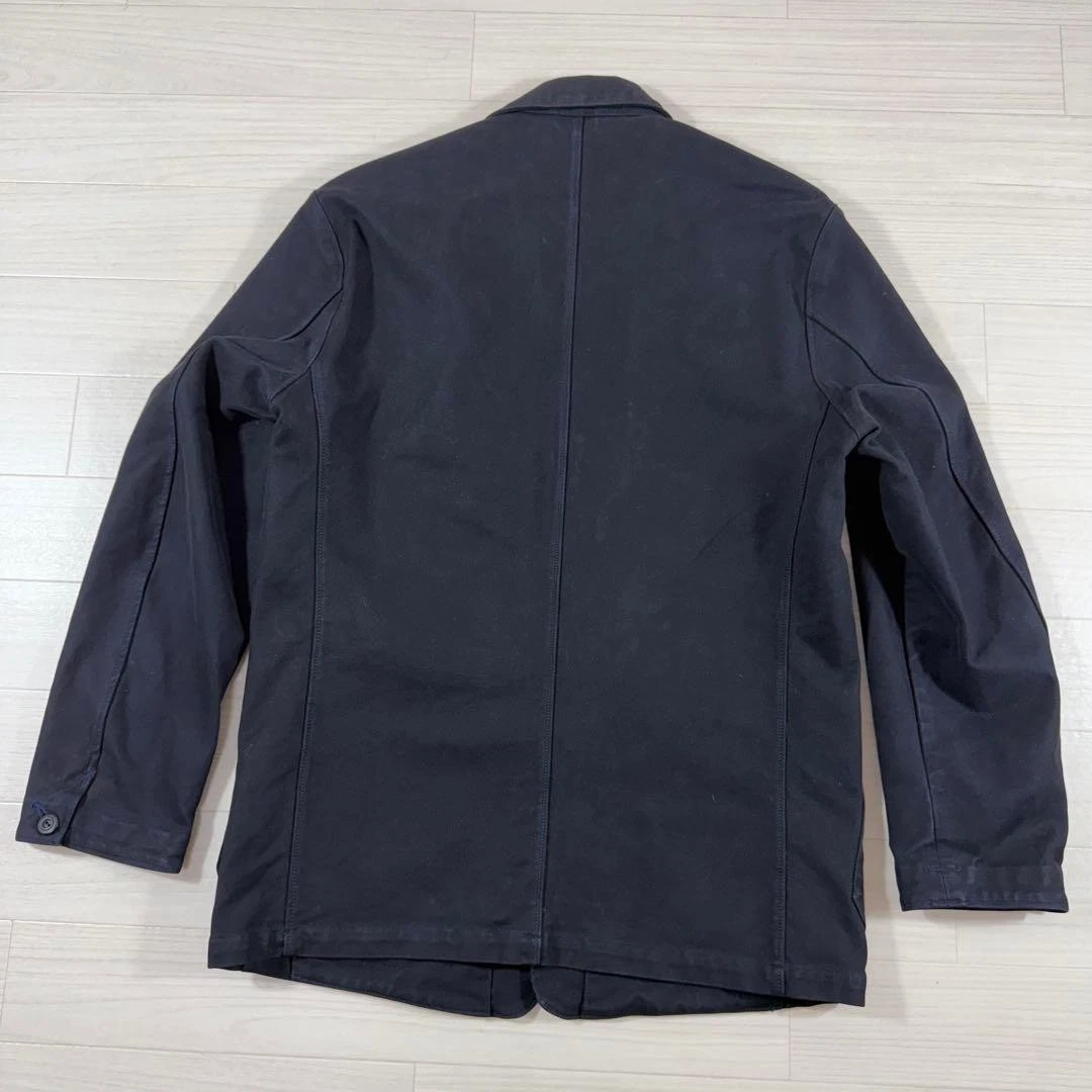 45rpm Cotton Tailored Jacket Navy R Embroidery Men’s Excellent condition JPN image 10