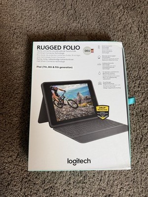Logitech Rugged Folio Keyboard Case for Apple iPad 10.2 7th/8th/9th Graphite