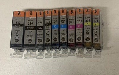 10 x Original Canon PGI520 CLI521 Tintenpatrone BKCMY 2 x SET SATZ Pixma iP3600