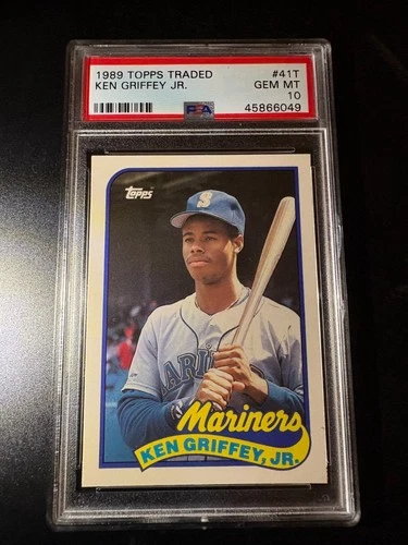 PSA 10 GEM MINT BASEBALL CARD 1989 TOPPS TRADED KEN GRIFFEY JR MARINERS HOF