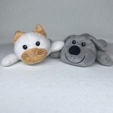 Lot of 2 Melissa Doug Cat Dog 8 Plush Stuffed Animals Toys Kitty Puppy