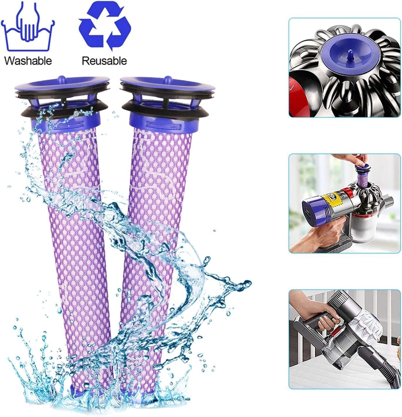 6000mAh V6 Battery Replacement for Dyson V6 Vacuum Cleaners