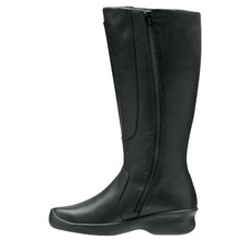 KEEN Bern Baby Bern Black Leather Tall Zipper Boots Shoes Womens Size 9