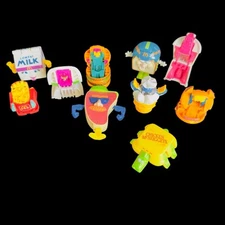 Vintage 80s 90s McDONALD'S CHANGEABLES Happy Meal Transformers Toys Lot of 10