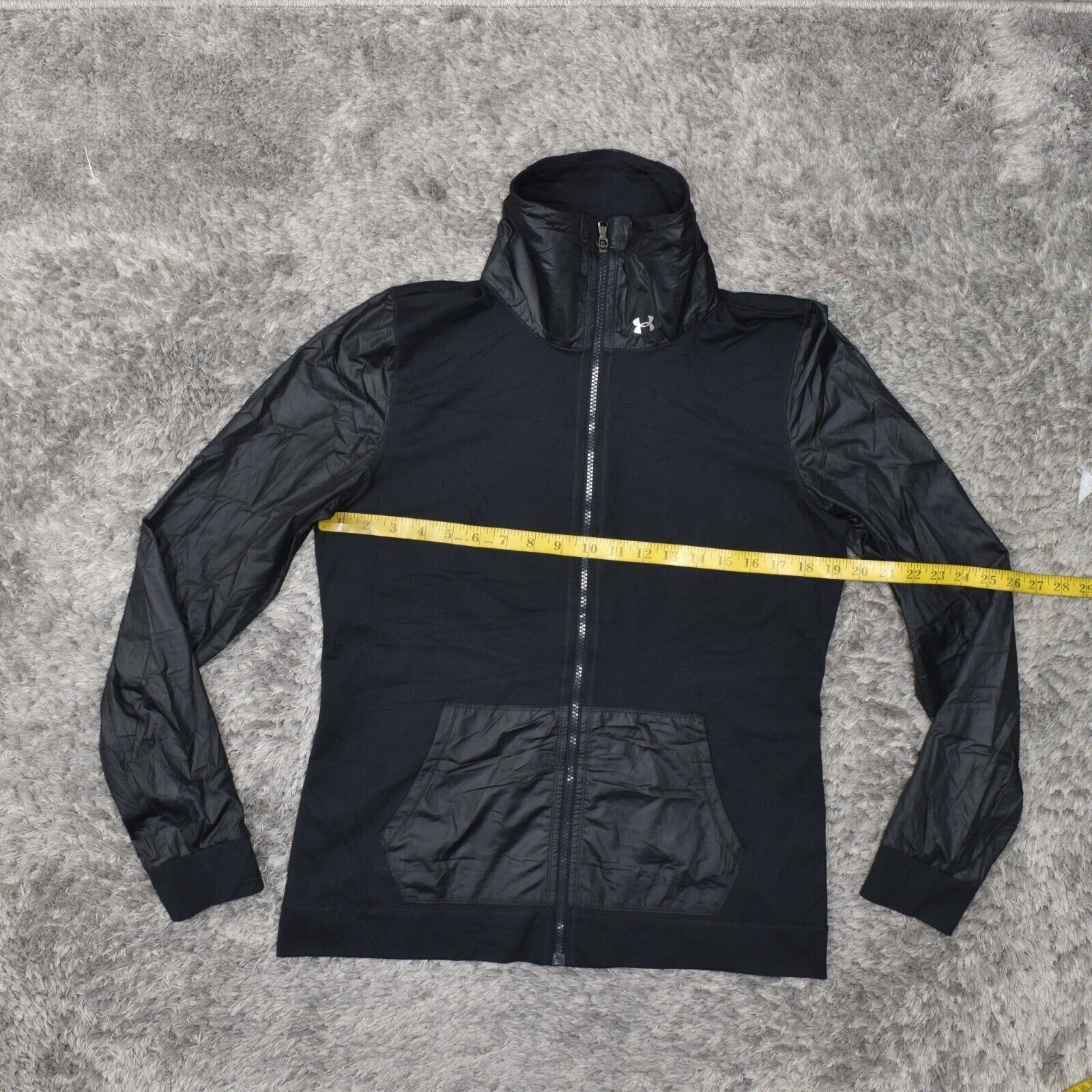 Under Armour Women's Size L Basic Jacket Black Po… - image 3