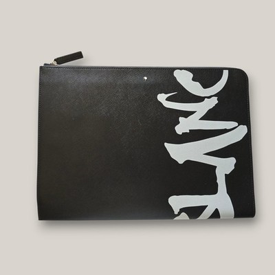 RAR Montblanc Portfolio Dokumentenmappe Calligraphy Collection Saffiano Leather