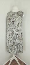 Monsoon Women's Flattering Draped Side Gather Dress Butterfly Print UK 22 EU 50