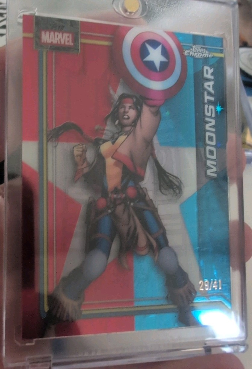 2026 Topps Marvel Chrome MOONSTAR /41 Captain America's Star Refractor