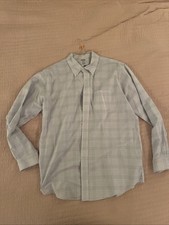 Brooks Brothers Regent Dress Shirt 17.5-36 Blue Check Cotton