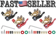 4-Pack Car Battery Terminal Connectors 4 Way Quick Release SAE/JIS Type A