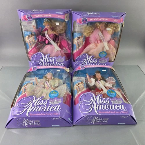 Kenner Miss America Pageant Doll SET OF 4 Blair Justine Raquel Devon VTG 1991