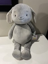 NEW Bunnies by the Bay Bunny Plush Gray 13 Inch Stuffed Animal Toy Pillow
