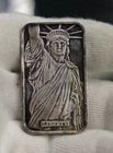 Vintage MTB 1 oz .999 Silver Bar Statue of Liberty (Toned)