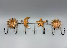 Celestial Wall Hooks Sun Face Stars Moon Deco...