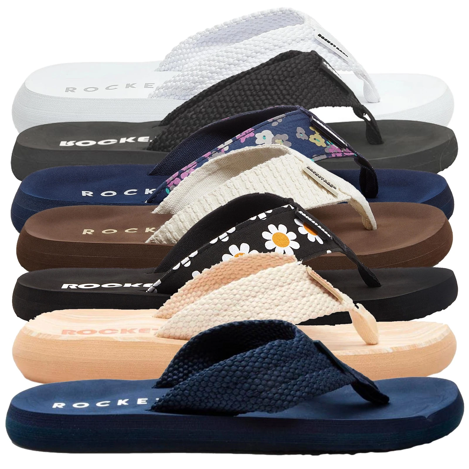 Womens Rocket Dog Adios Casual Flip Flop Toe Post Sandals Sizes 3 to 8
Opens in a new window or tab