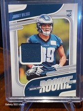 2024 Panini Absolute Johnny Wilson RC Absolute Rookie Materials Patch Eagles
